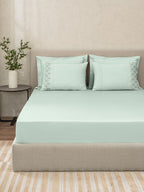 INFINITI-OPAL BLUE KING BED SHEET SET