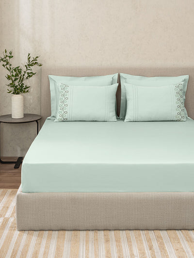 INFINITI-OPAL BLUE KING BED SHEET SET