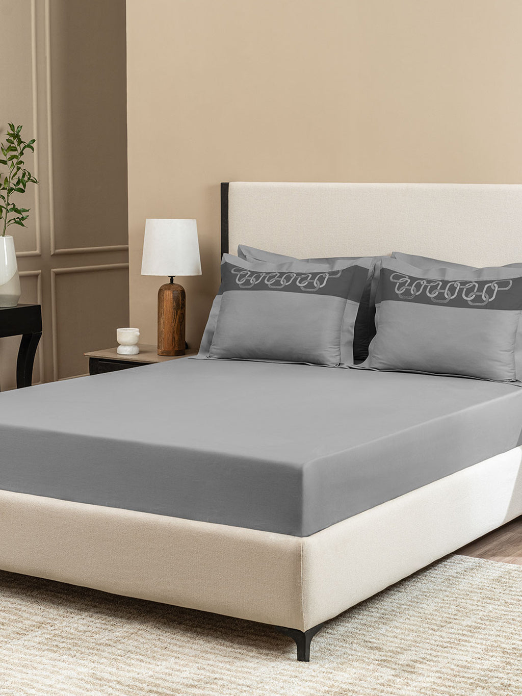 LINKS-OYSTER-GRIFFIN KING BED SHEET SET