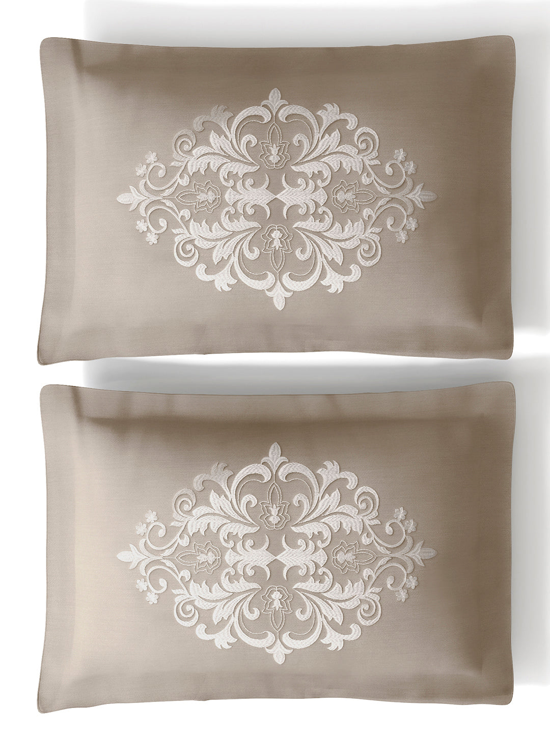 ORIENTAL-CLOUD GREY KING BED SHEET SET