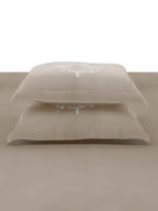 ORIENTAL-CLOUD GREY KING BED SHEET SET