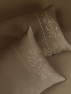 ORNATE-SAVANNAH TAN KING BED SHEET SET