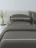 PEARLS-ASH GREY KING BED SHEET SET