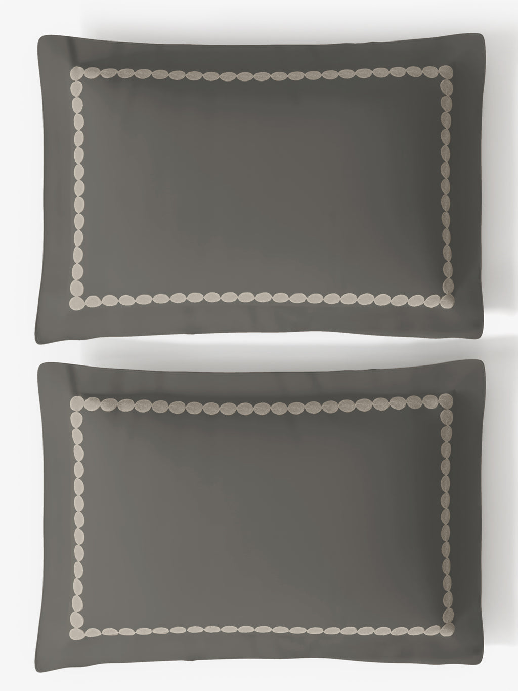 PEARLS-ASH GREY KING BED SHEET SET