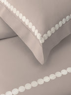 PEARLS-PARCHMENT KING BED SHEET SET
