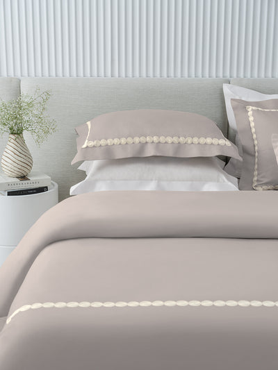 PEARLS-PARCHMENT KING BED SHEET SET