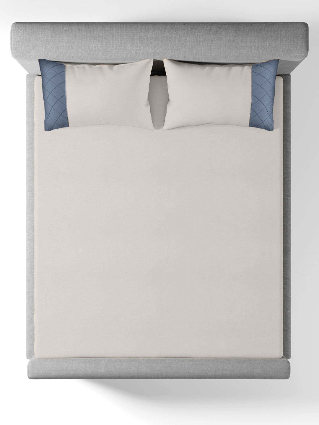 TRELLIS-PUMICE STONE-BLUEFIN KING BED SHEET SET