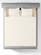 TRELLIS-SNOW WHITE- FRENCH OAK KING BED SHEET SET