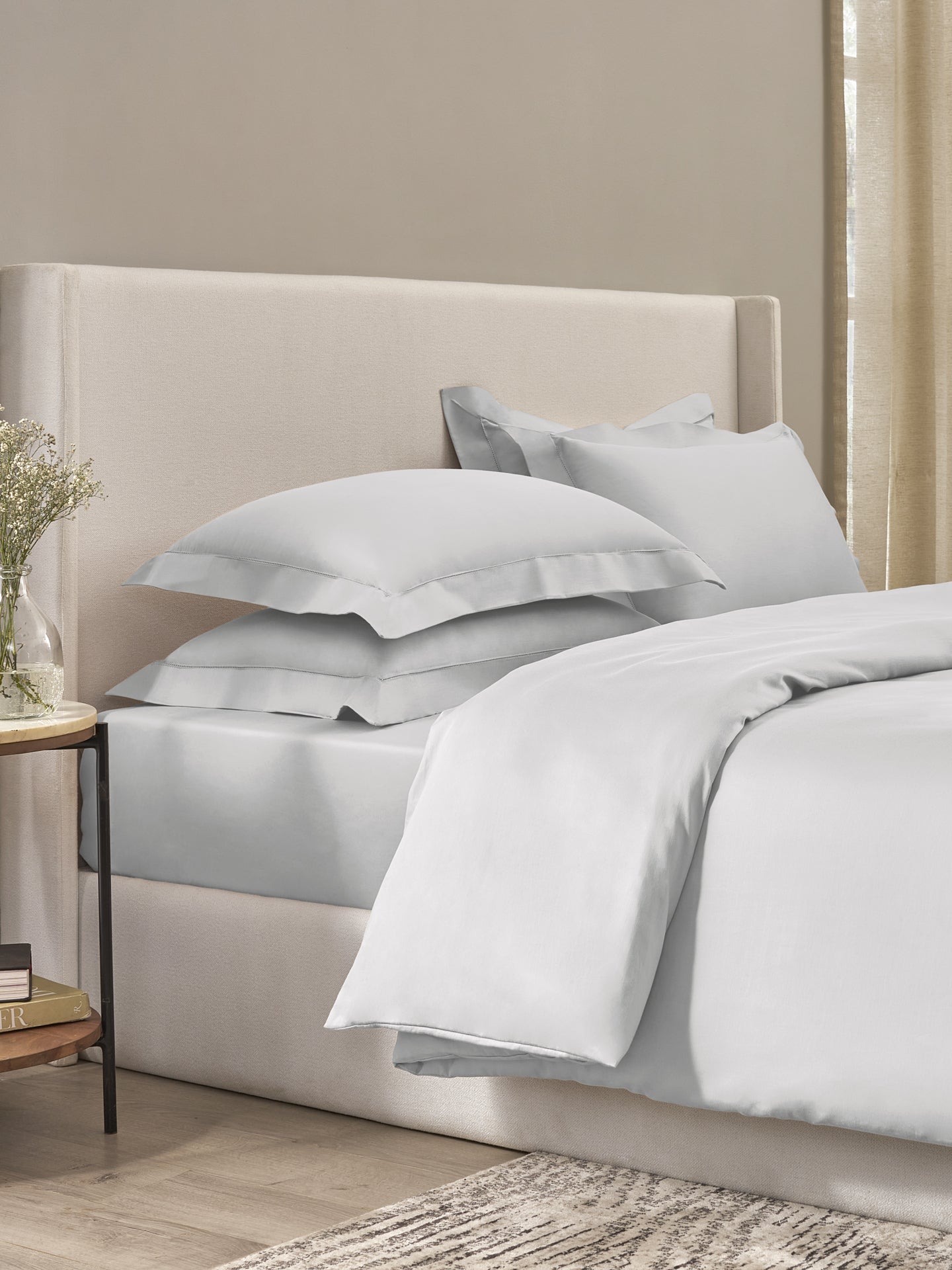SILVER KING BED SHEET SET