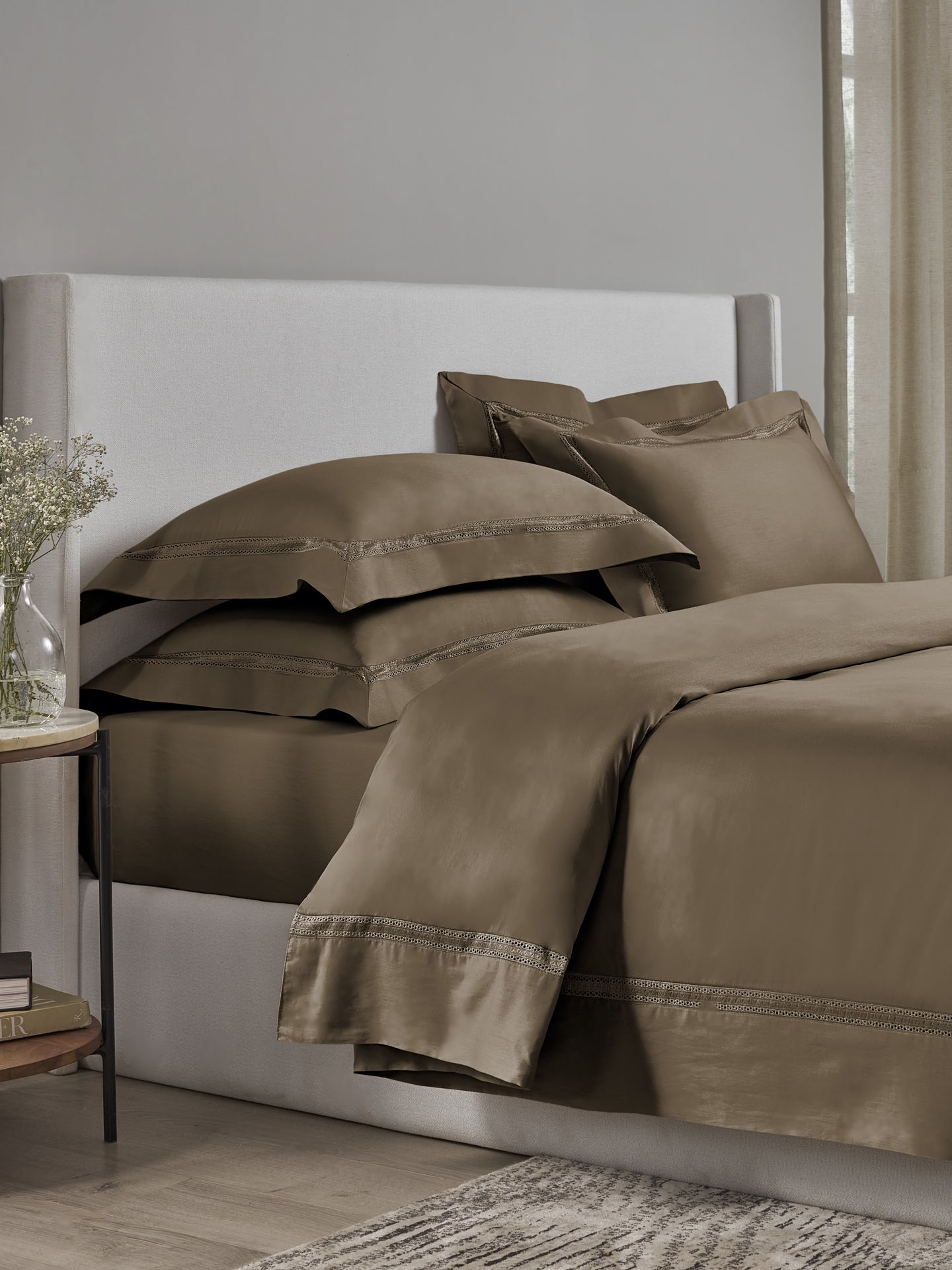 CAPPUCCINO KING BED SHEET SET