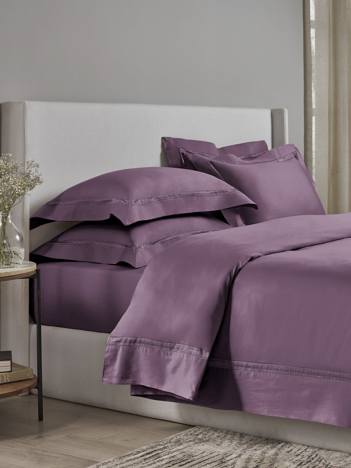 PURPLE KING BED SHEET SET