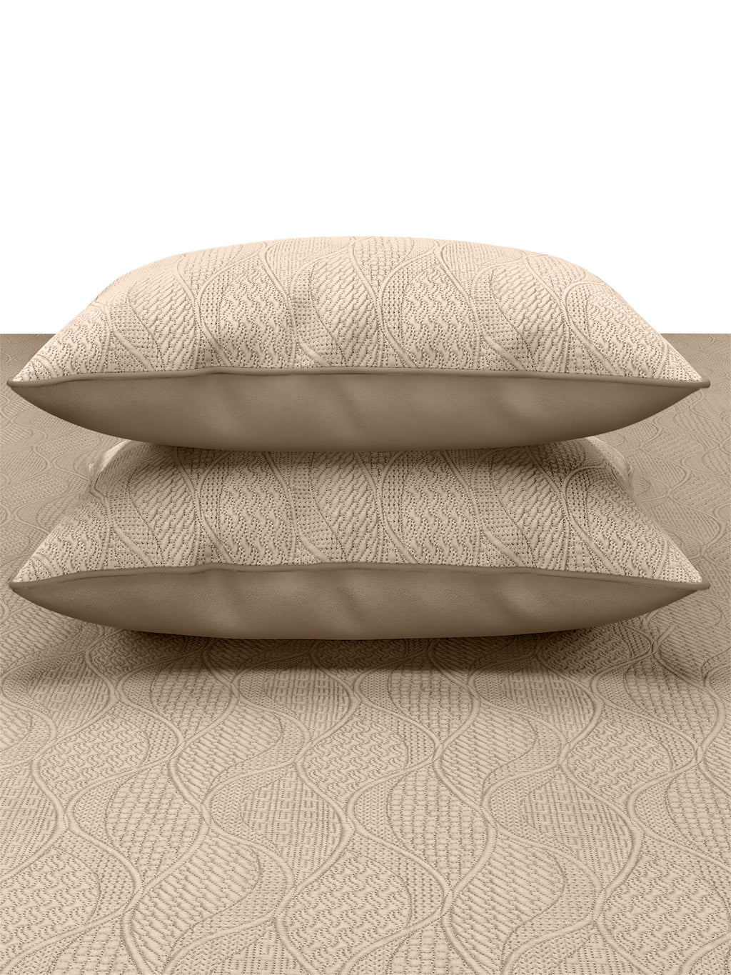 BRIAR-SAND DOUBLE QUILTED BEDSPREAD SET