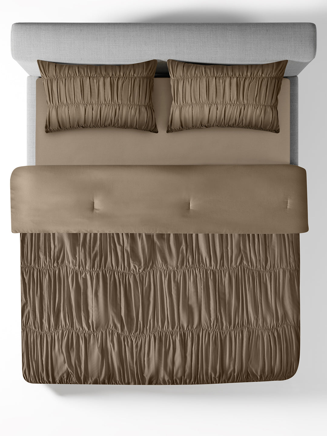 COURTNEY-MOCHA DOUBLE COMFORTER SET