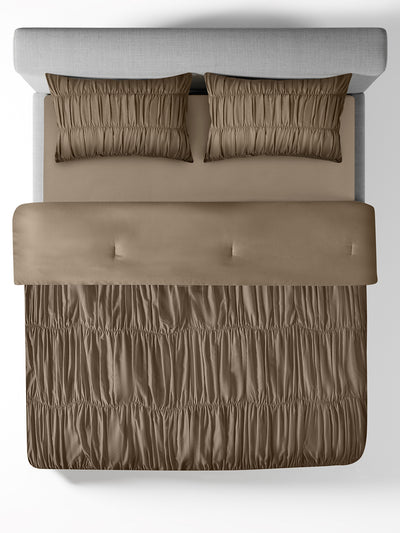 COURTNEY-MOCHA DOUBLE COMFORTER SET
