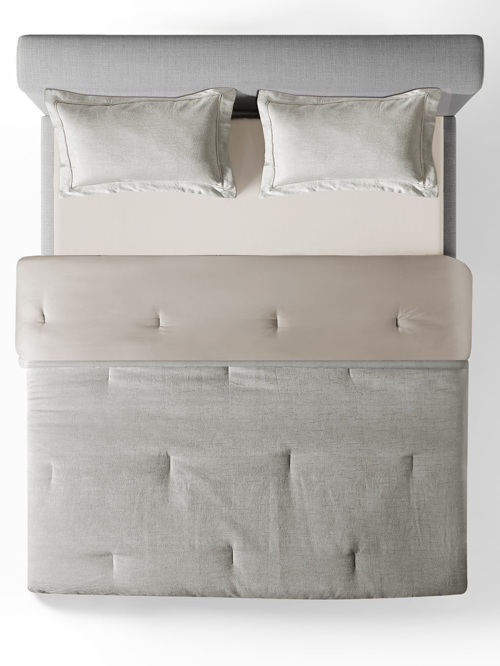 MIRAE-SILVER DOUBLE JACQUARD COMFORTER SET