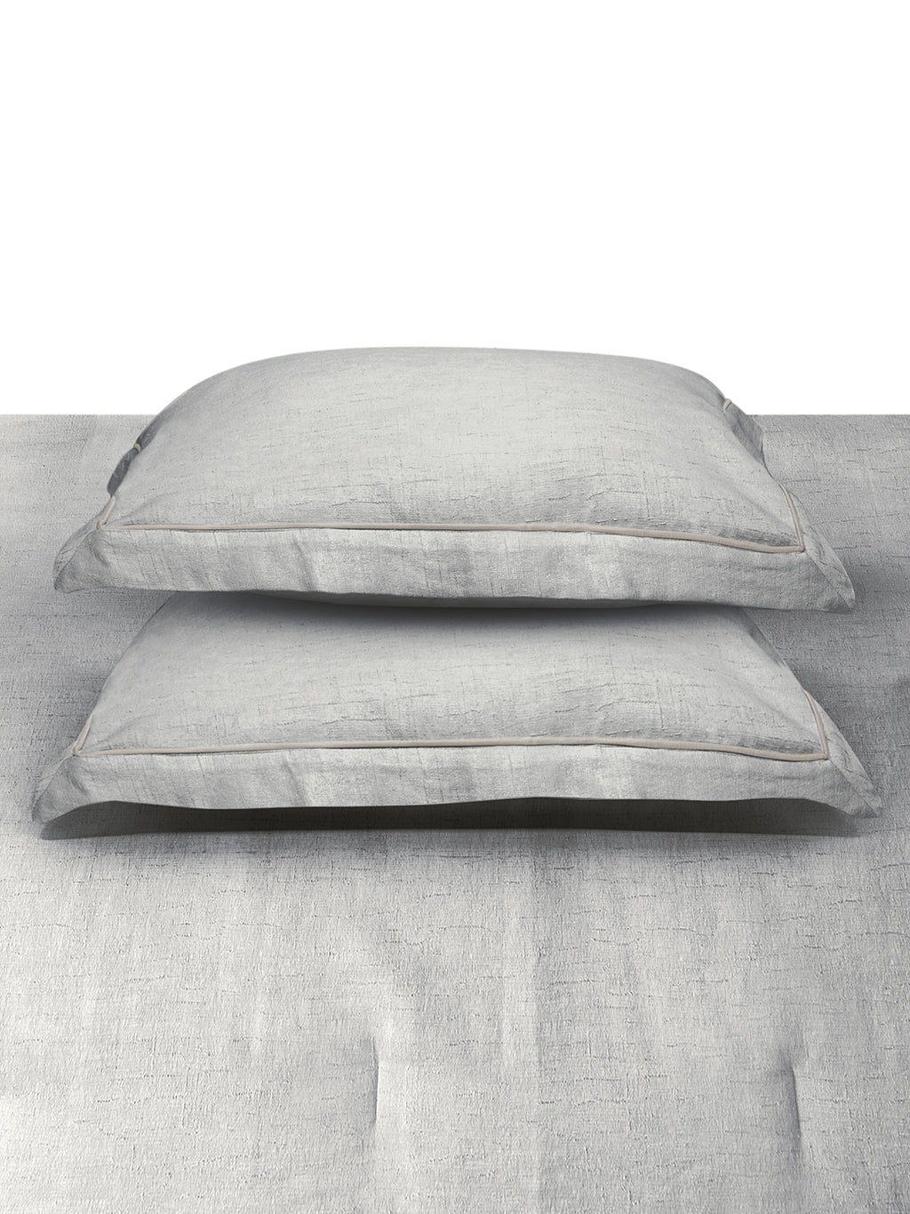 MIRAE-SILVER DOUBLE JACQUARD COMFORTER SET