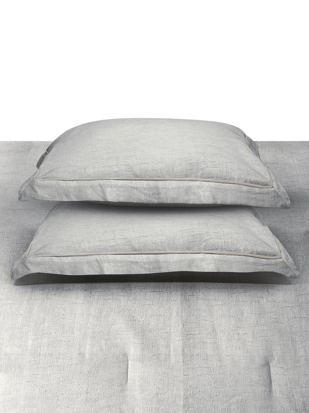 MIRAE-SILVER DOUBLE JACQUARD COMFORTER SET