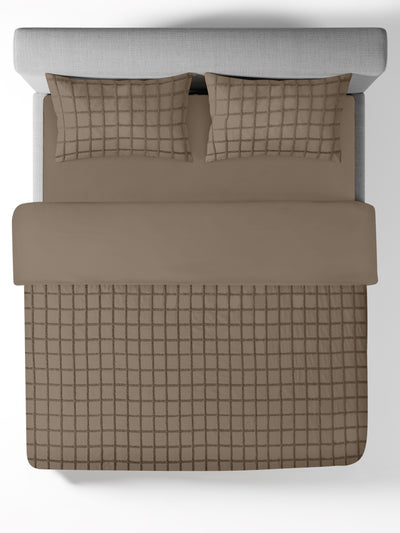 OTHELLO-MOCHA DOUBLE DUVET COVER SET