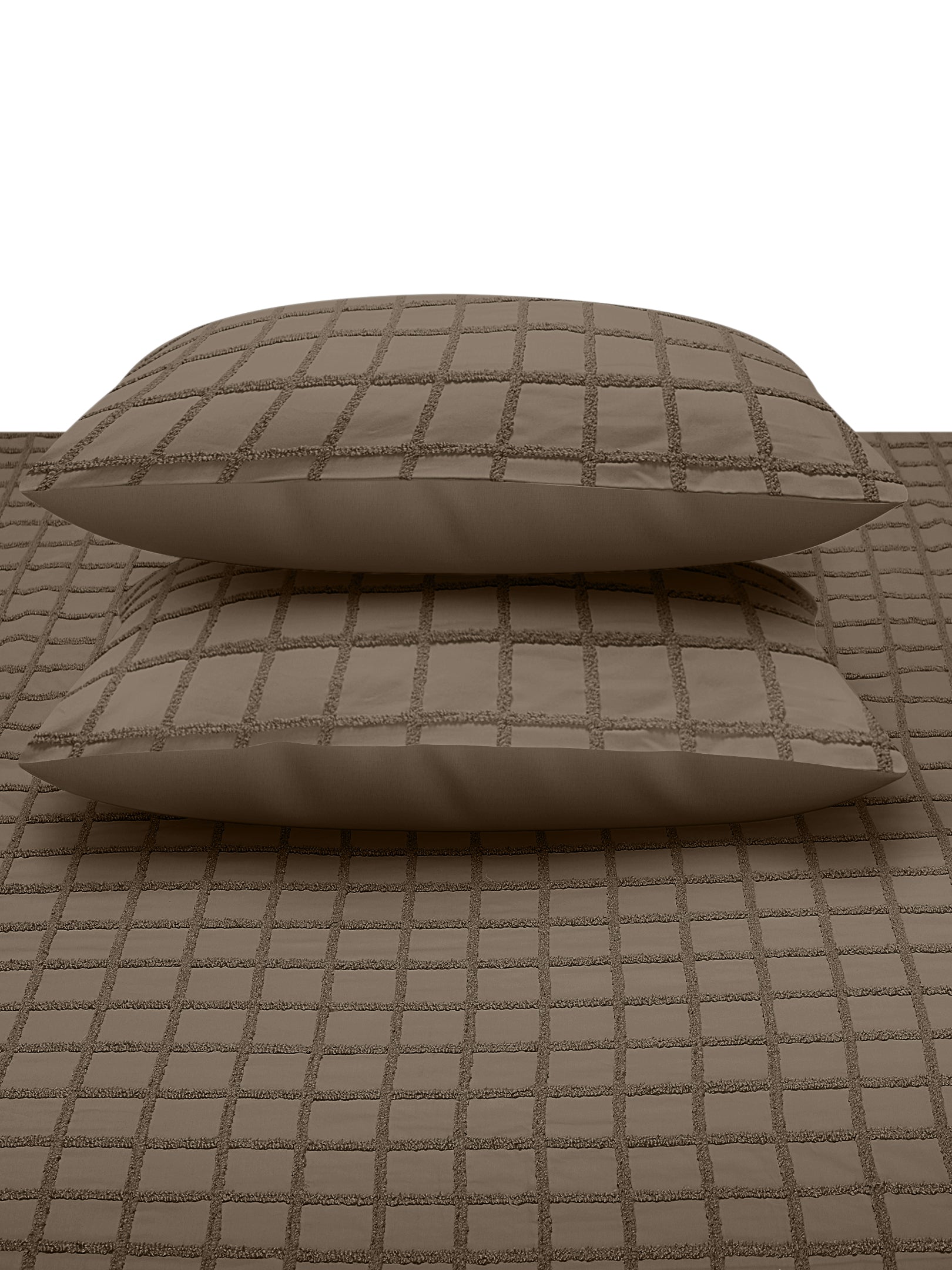 OTHELLO-MOCHA DOUBLE DUVET COVER SET