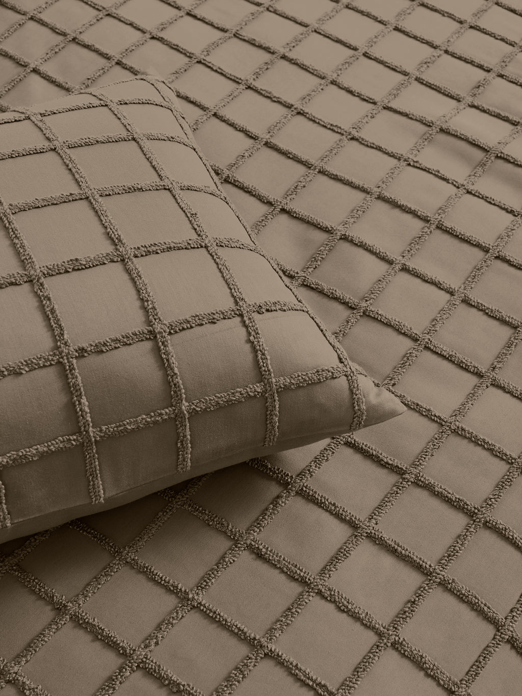 OTHELLO-MOCHA DOUBLE DUVET COVER SET
