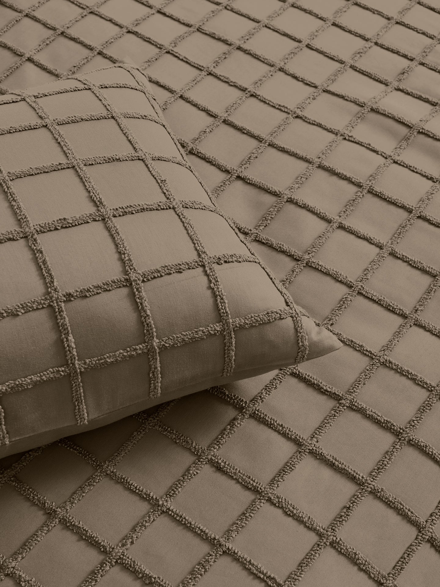 OTHELLO-MOCHA DOUBLE DUVET COVER SET