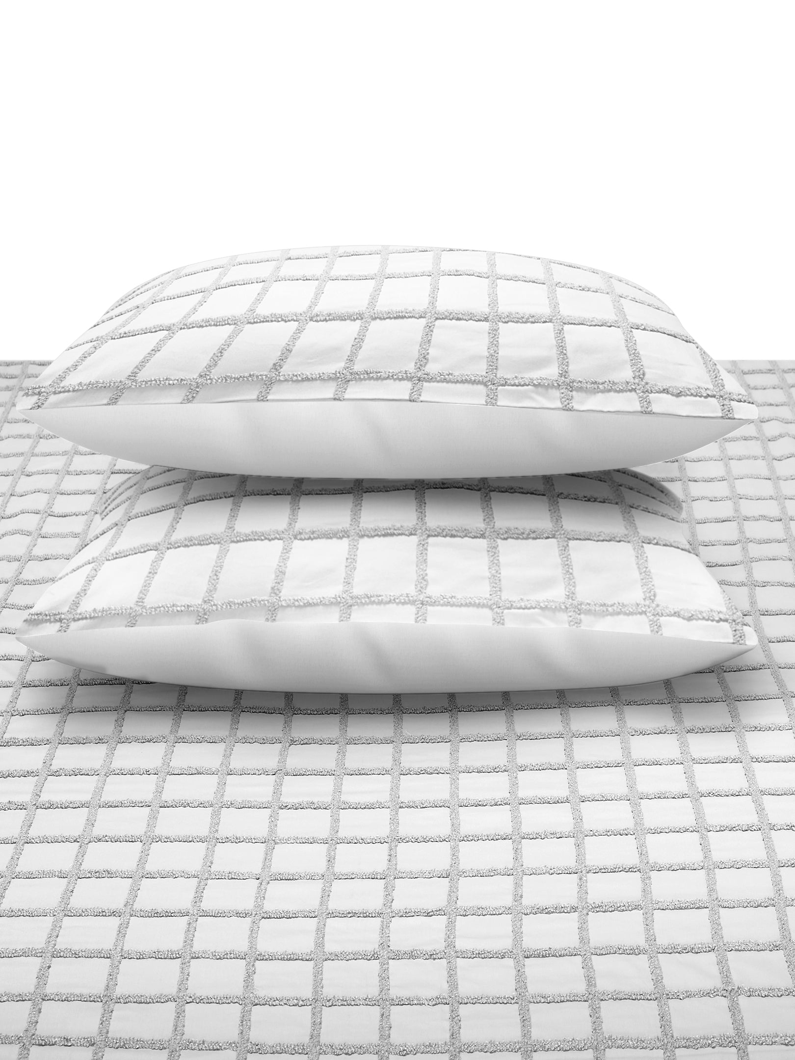 OTHELLO-GLACIER GREY DOUBLE DUVET COVER SET