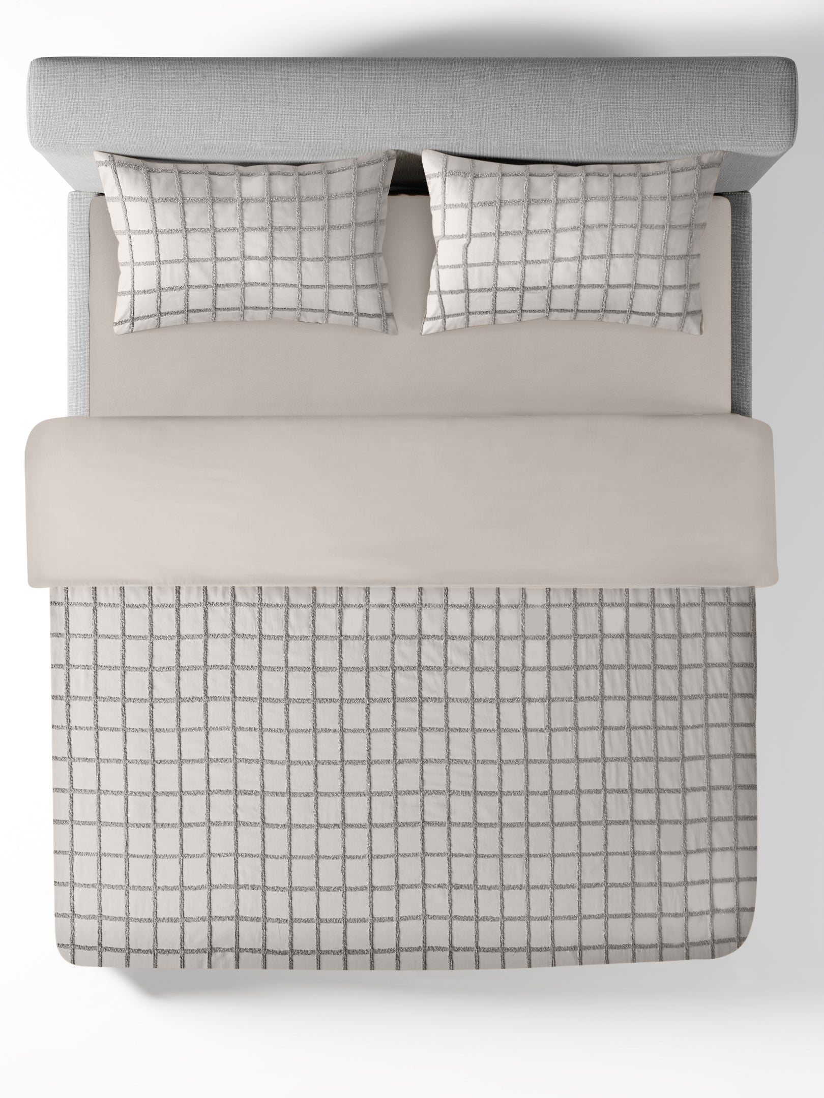 OTHELLO-STONE DOUBLE DUVET COVER SET