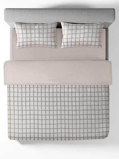 OTHELLO-STONE DOUBLE DUVET COVER SET