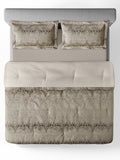REGALIA-CHOCOLATE DOUBLE JACQUARD COMFORTER SET