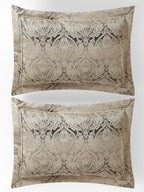 REGALIA-CHOCOLATE DOUBLE JACQUARD COMFORTER SET