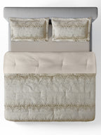 REGALIA-STONE DOUBLE JACQUARD COMFORTER SET