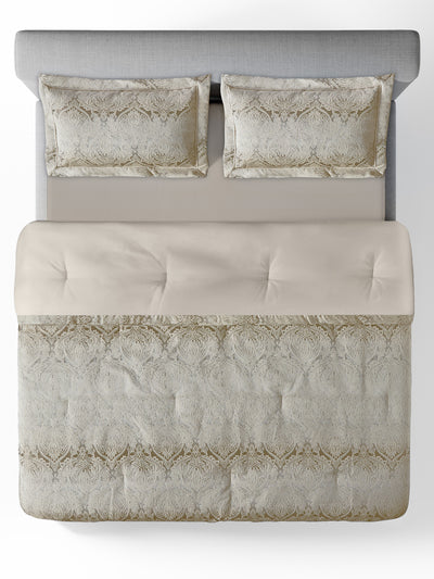 REGALIA-STONE DOUBLE JACQUARD COMFORTER SET