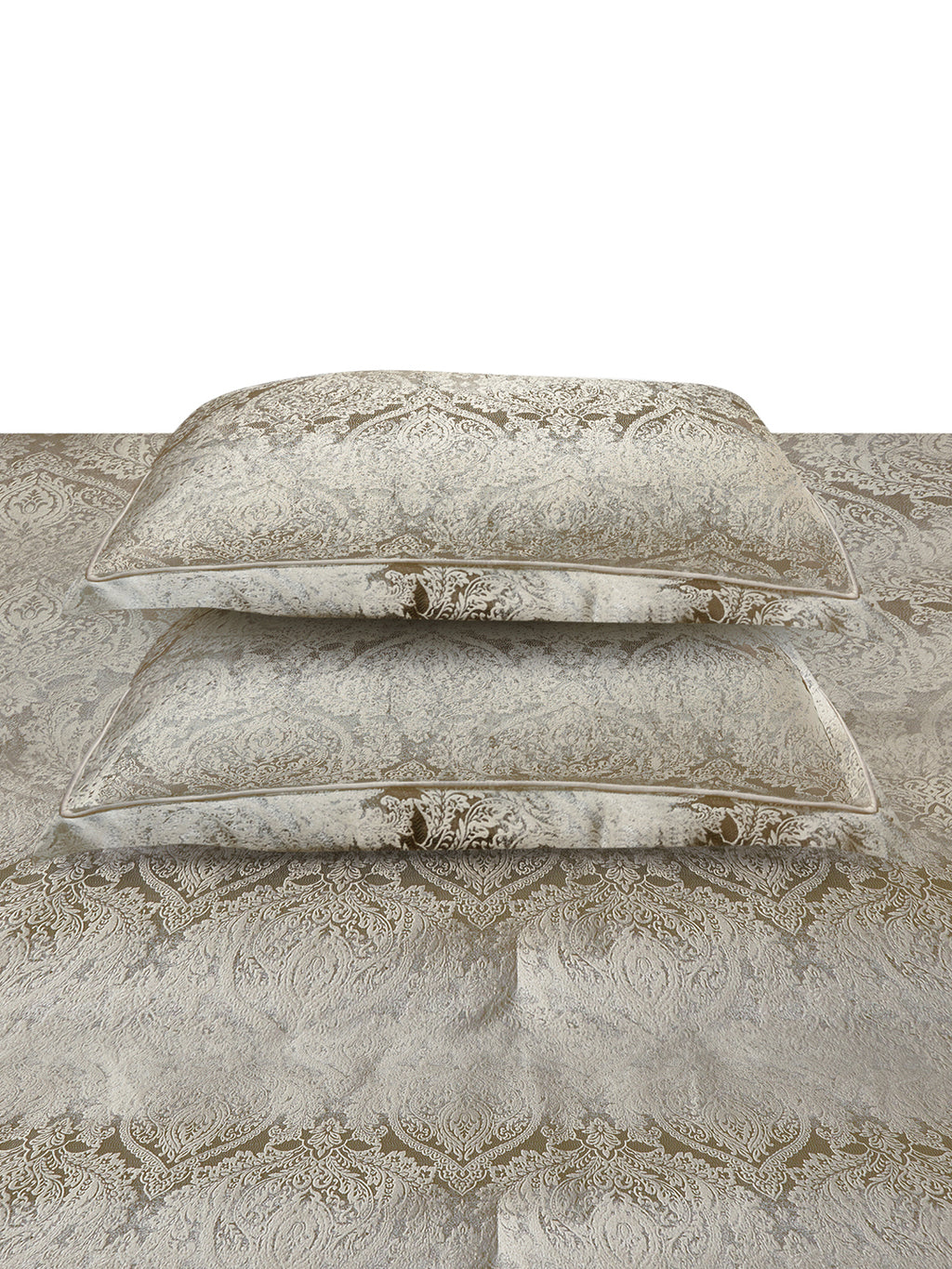 REGALIA-STONE DOUBLE JACQUARD COMFORTER SET