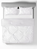SANDTRACE-BRILLIANT WHITE DOUBLE COMFORTER SET