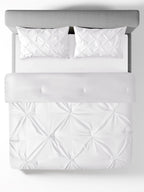 SANDTRACE-BRILLIANT WHITE DOUBLE COMFORTER SET