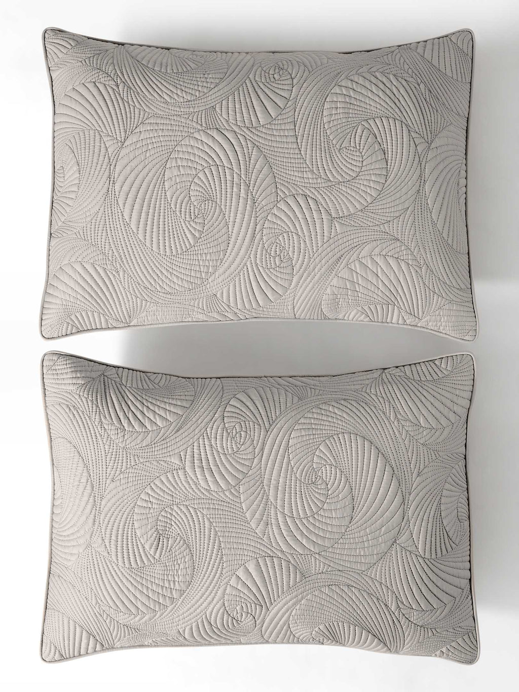 SWIRL-STONE DOUBLE QUILTED BEDSPREAD SET