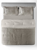 SYLVA-PEWTER DOUBLE JACQUARD COMFORTER SET