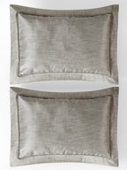 SYLVA-PEWTER DOUBLE JACQUARD COMFORTER SET