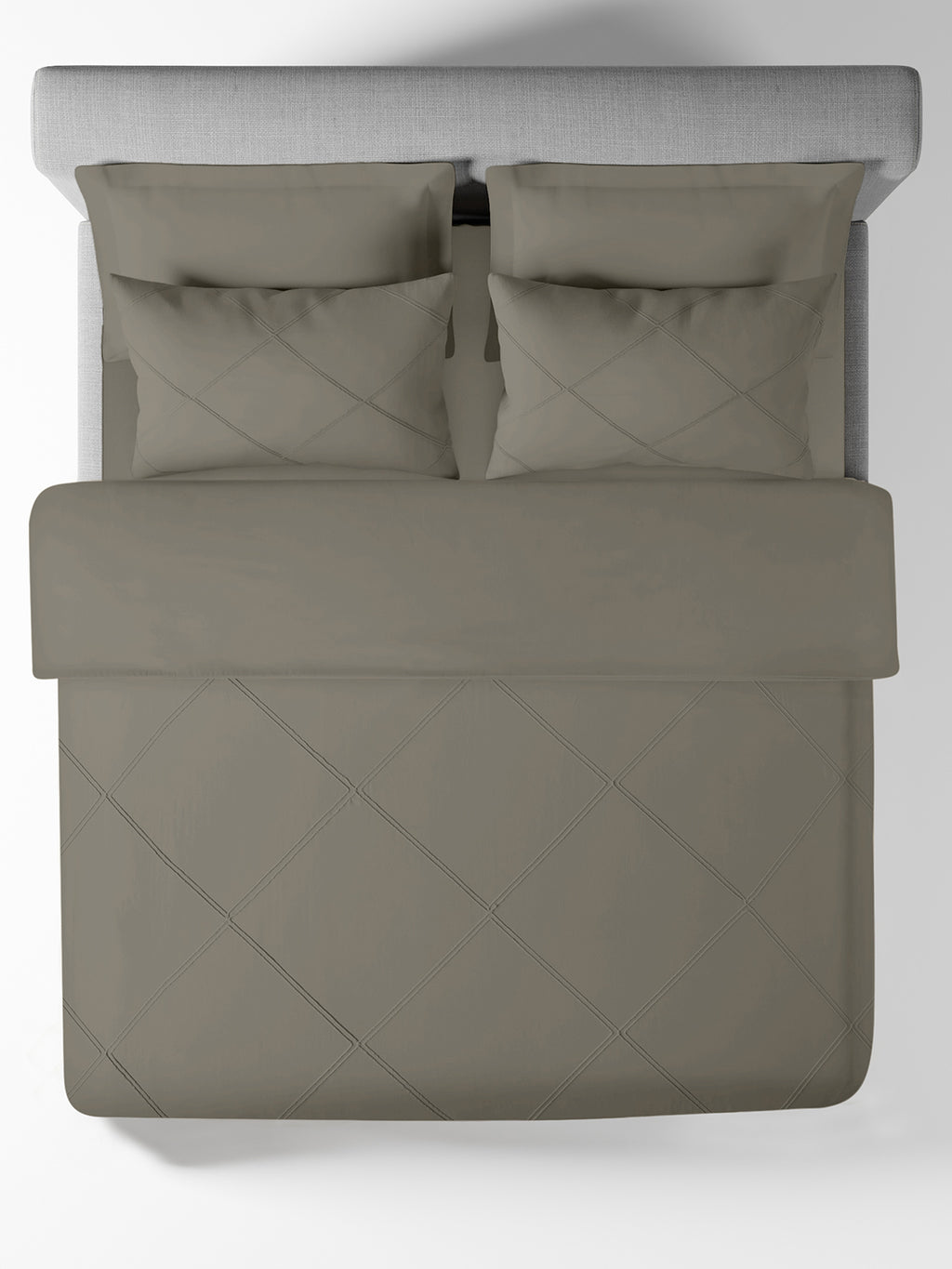ENZO-CEMENT DOUBLE DUVET BEDDING SET