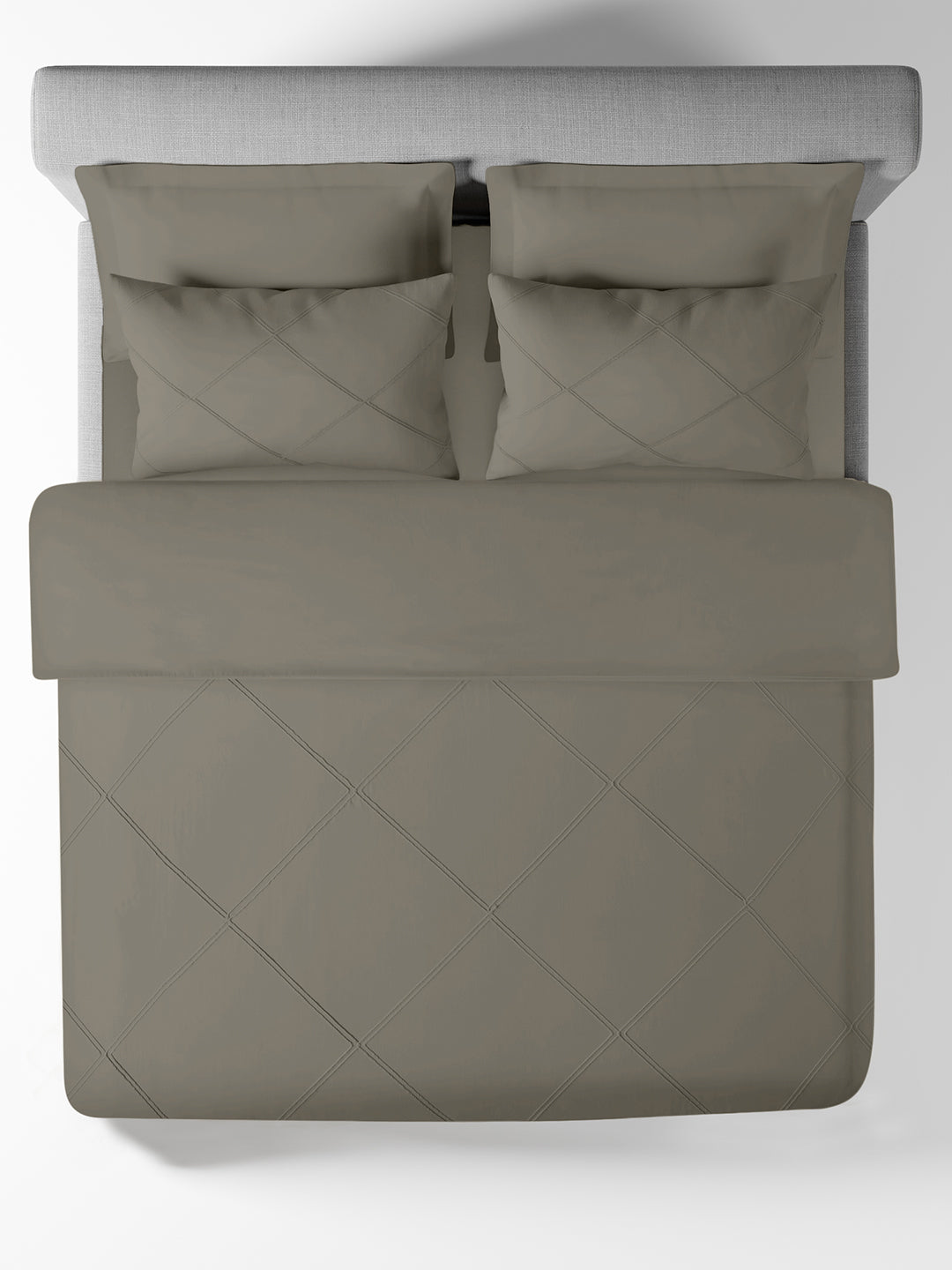 ENZO-CEMENT DOUBLE DUVET BEDDING SET