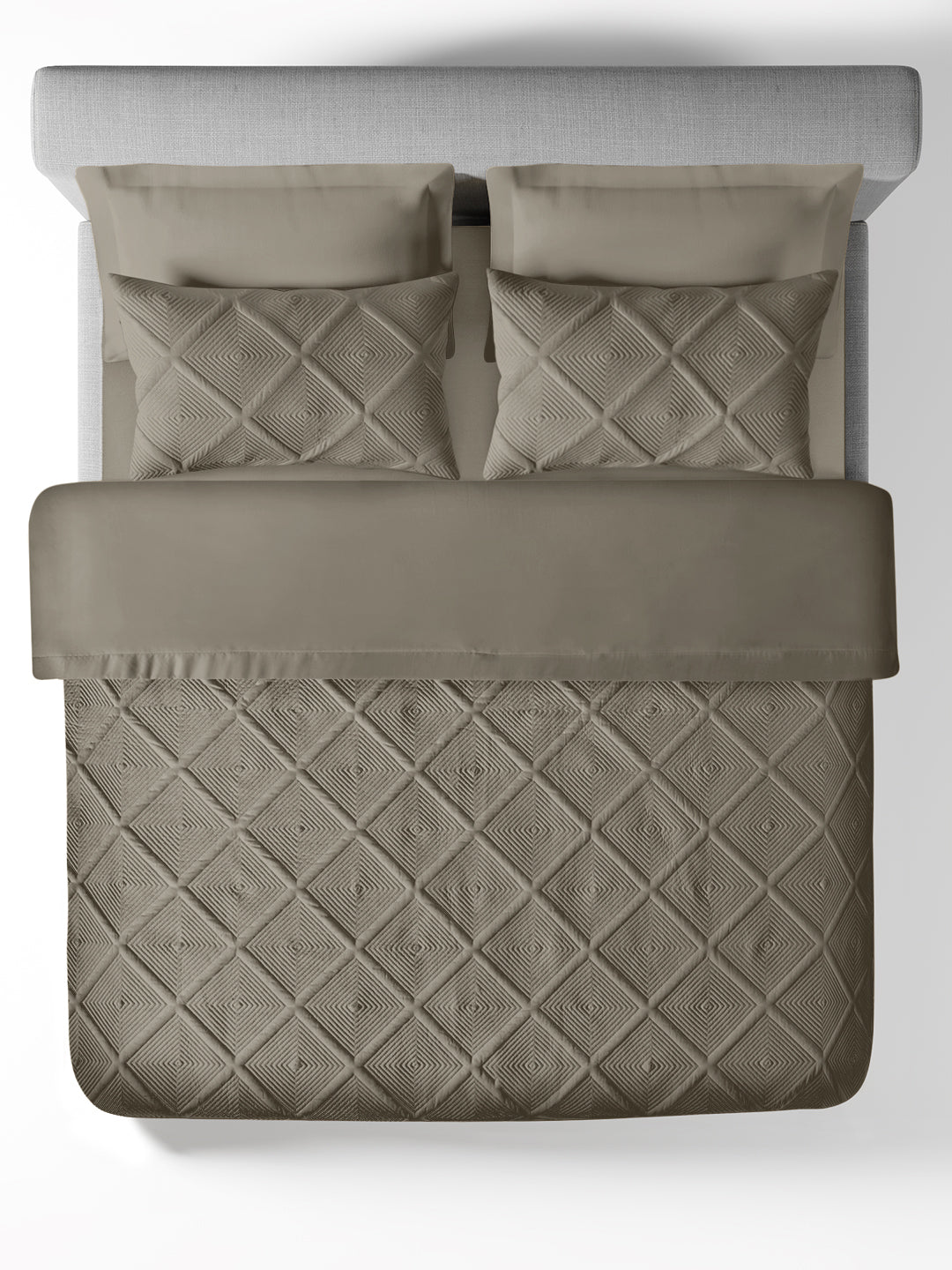 MAZE-CEMENT DOUBLE COMFORTER BEDDING SET