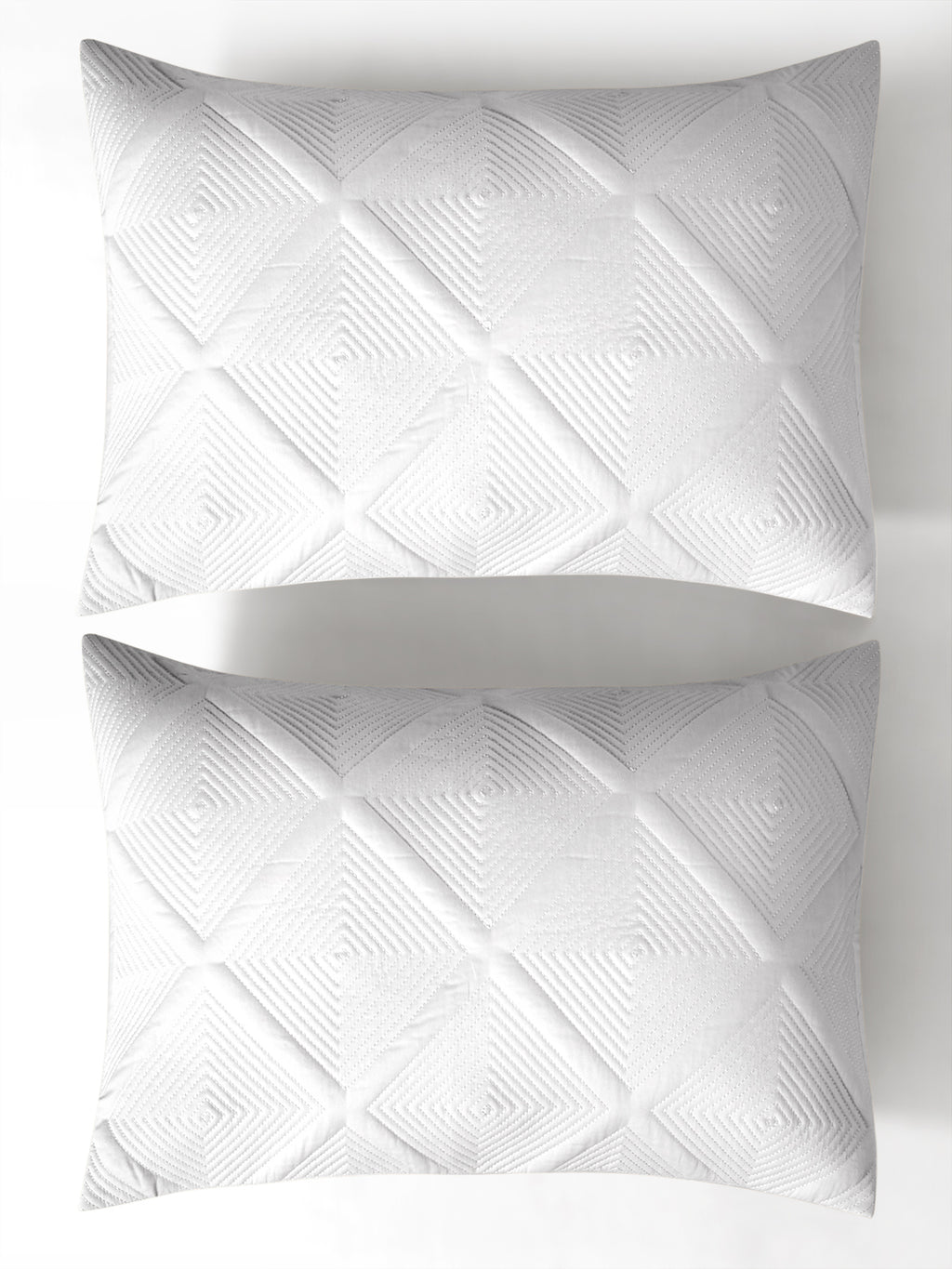 MAZE-BRILLIANT WHITE DOUBLE COMFORTER BEDDING SET