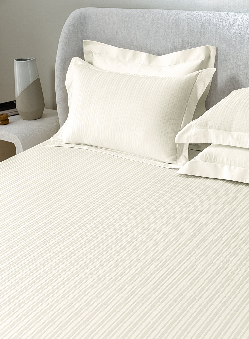 LINEA-BUTTERMILK KING BED SHEET SET