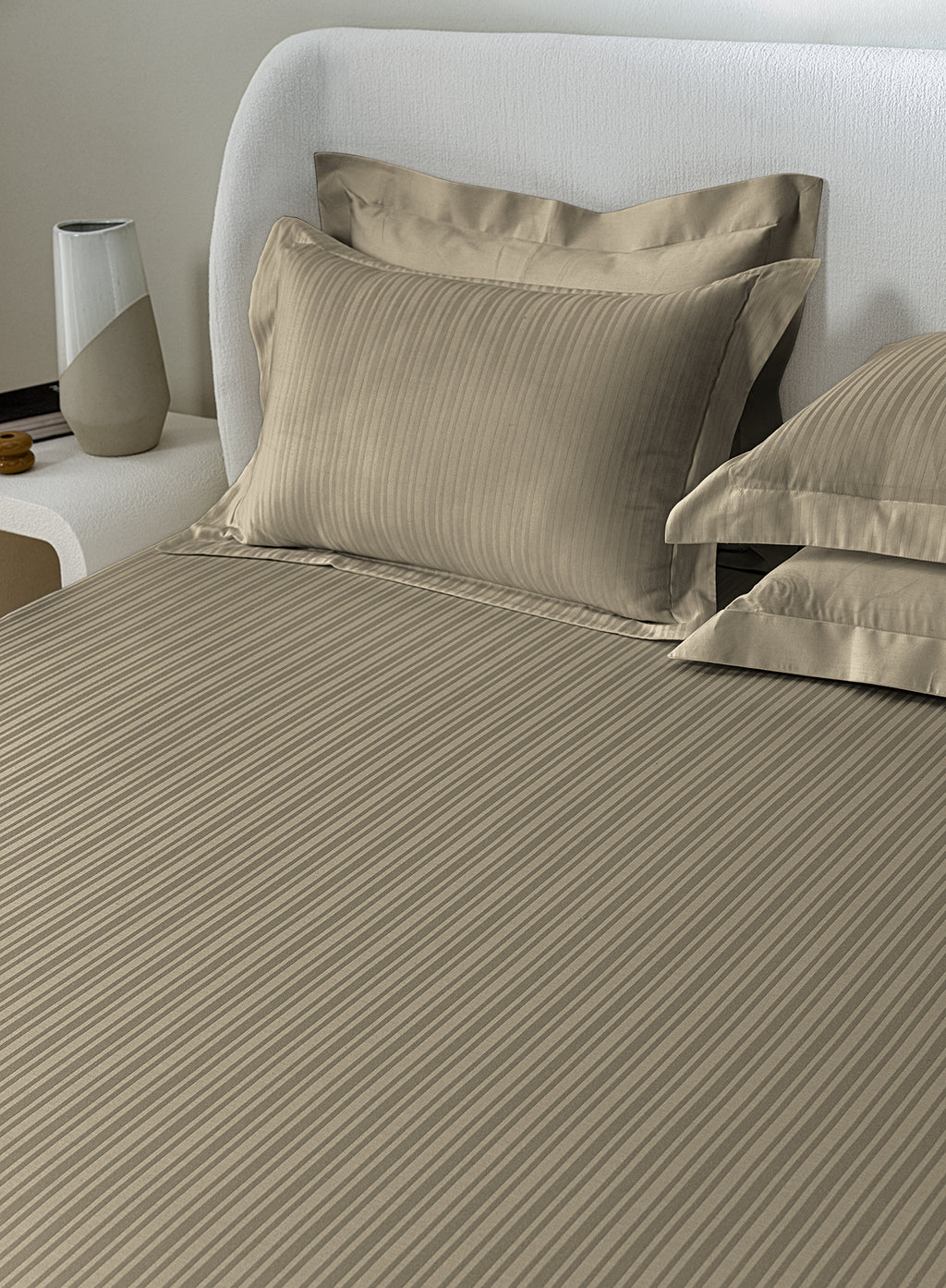 LINEA-ROASTED CASHEW KING BED SHEET SET