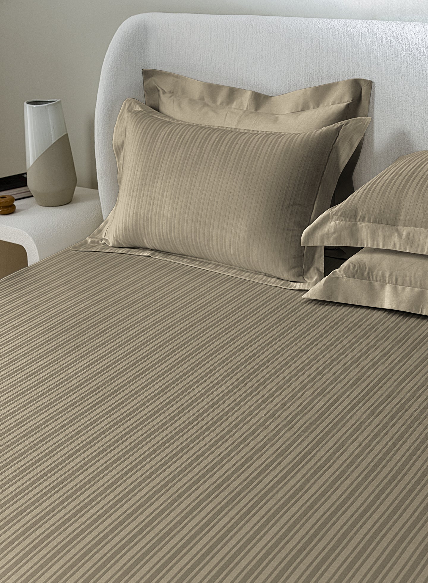 LINEA-ROASTED CASHEW KING BED SHEET SET