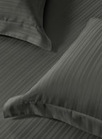 LINEA-CHARCOAL GREY KING BED SHEET SET
