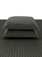 LINEA-CHARCOAL GREY KING BED SHEET SET