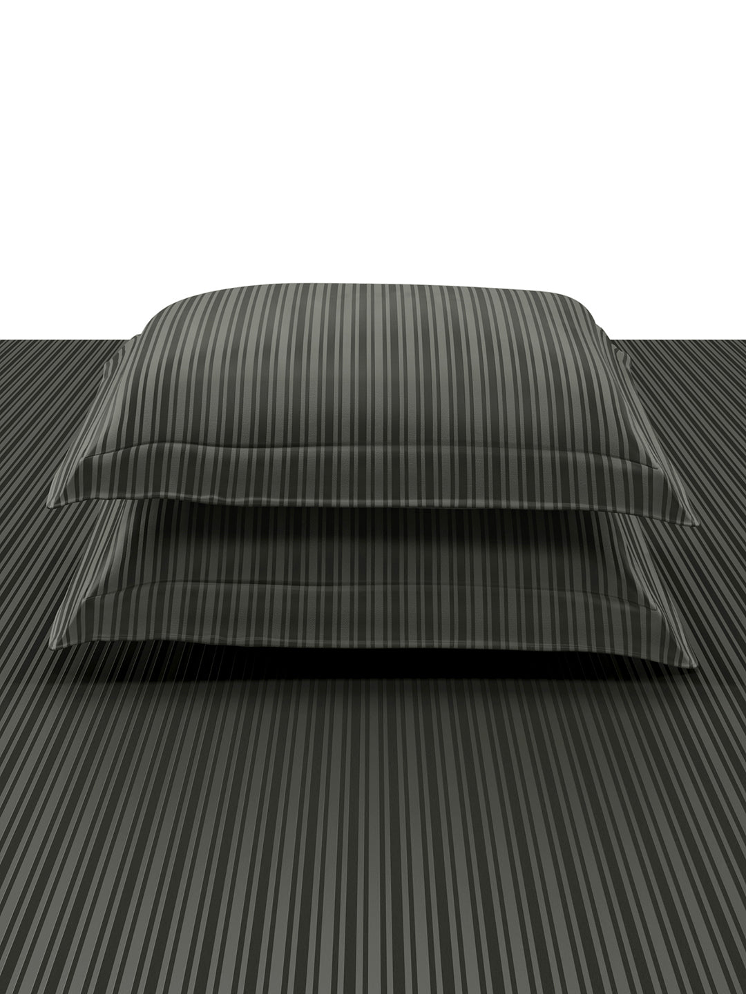 LINEA-CHARCOAL GREY KING BED SHEET SET