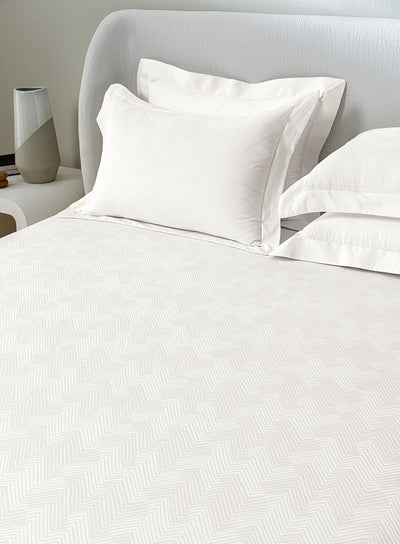 ECHO-BRIGHT WHITE KING BED SHEET SET