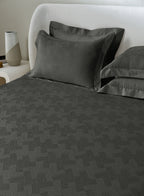 ECHO-CHARCOAL GREY KING BED SHEET SET
